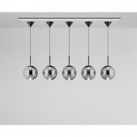 TOM DIXON GLOBE PENDANT SYSTEM LINEAR MINI SILVER GLPS04CH-PEUM4