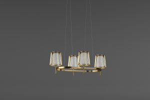 QUASAR Julia Oval chandelier